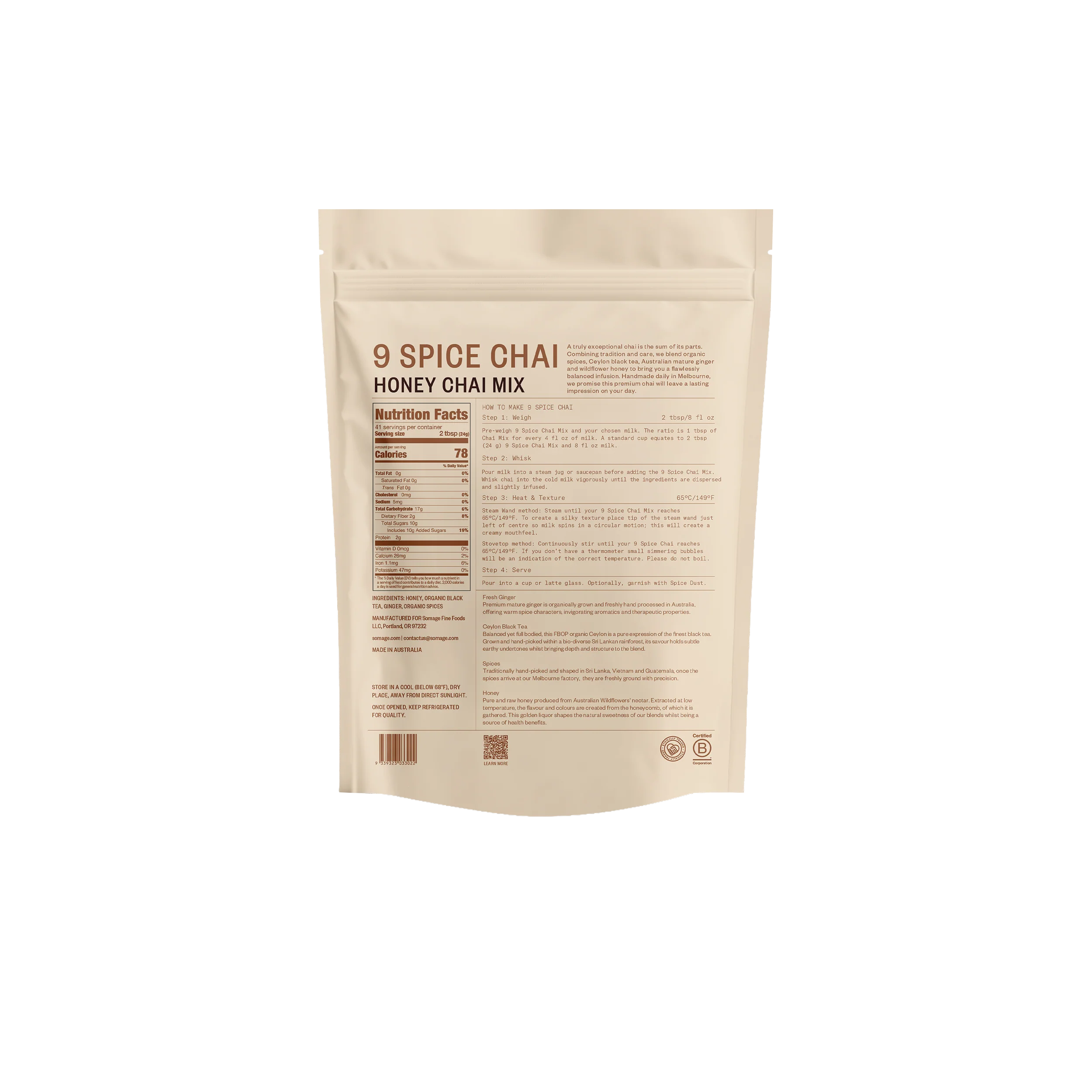 9 Spice Honey Fresh Chai